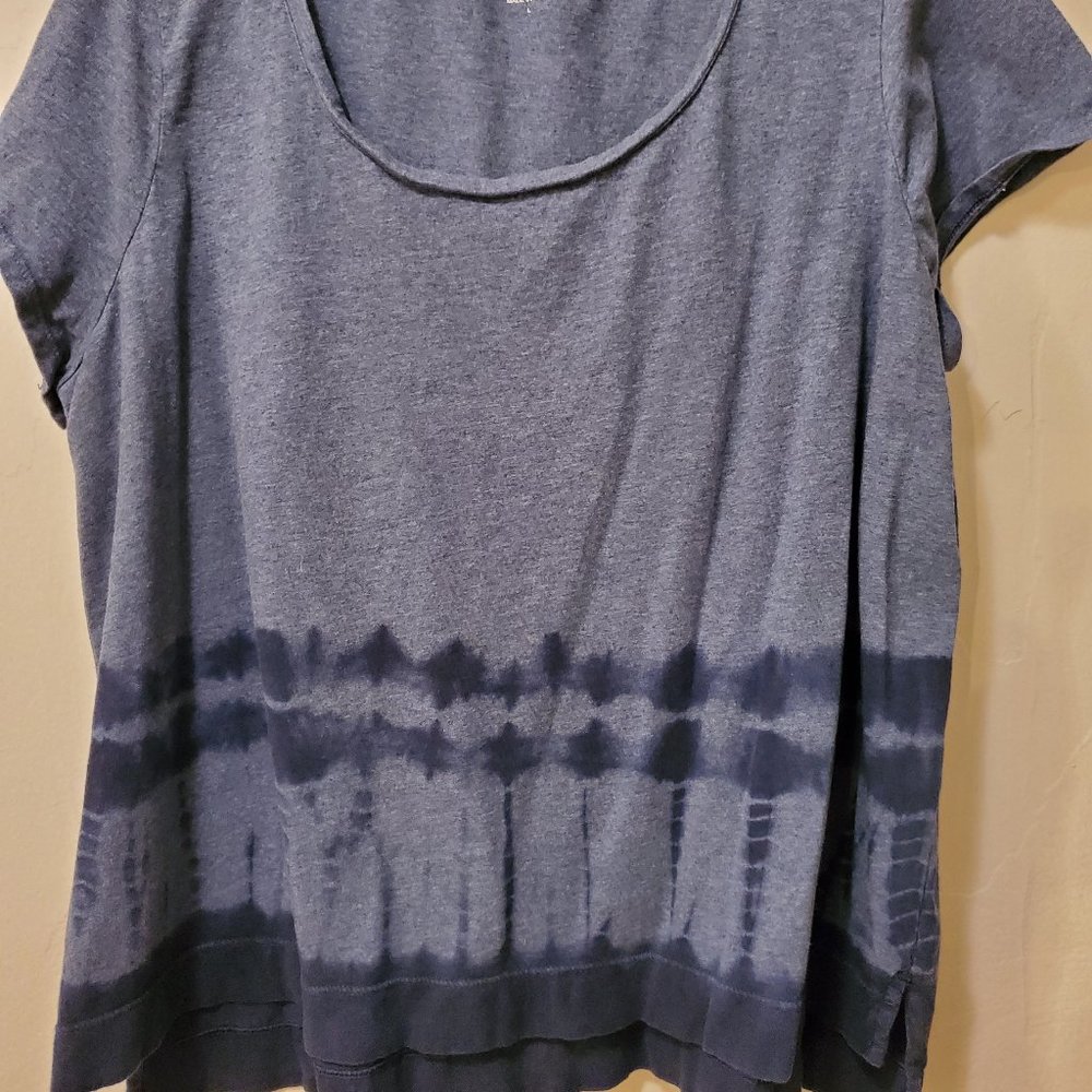 Pure Jill Tie Dye High Low Tee Large